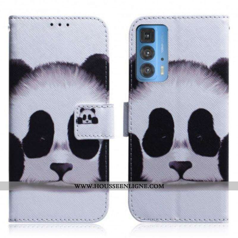 Housse Motorola Edge 20 Pro Face de Panda