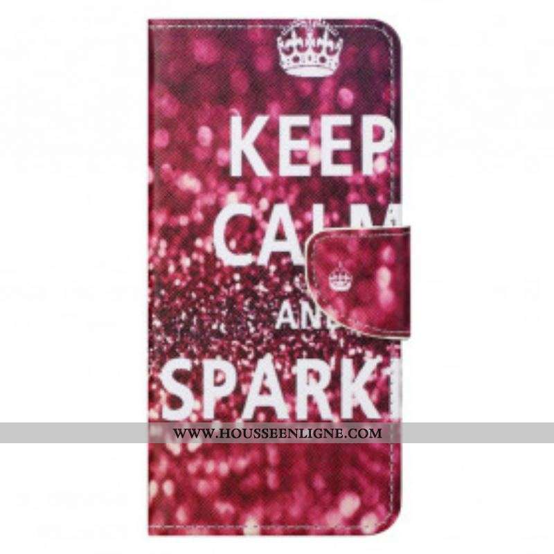 Housse Motorola Edge 20 Pro Keep Calm and Sparkle