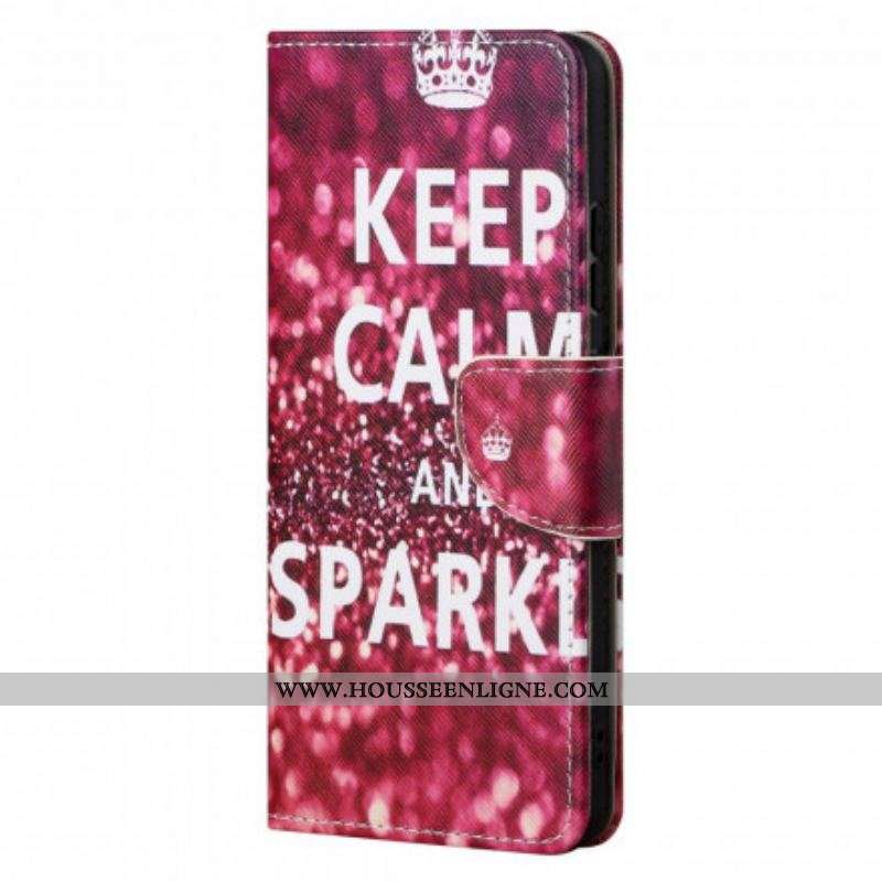 Housse Motorola Edge 20 Pro Keep Calm and Sparkle