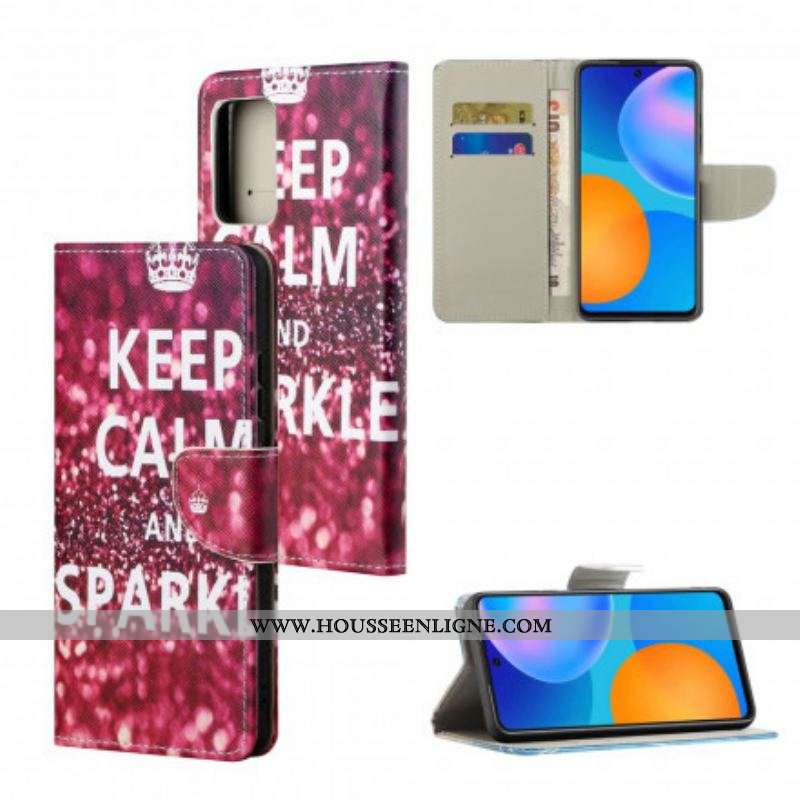 Housse Motorola Edge 20 Pro Keep Calm and Sparkle