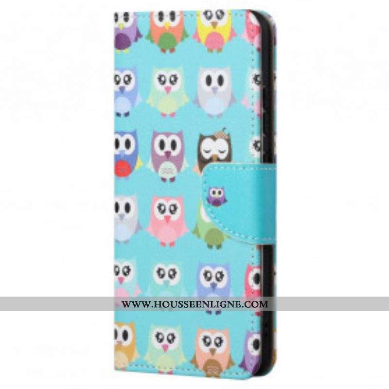 Housse Motorola Edge 20 Pro Multiples Hiboux
