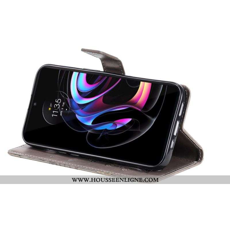 Housse Motorola Edge 20 Pro Papillons Géants à Lanière
