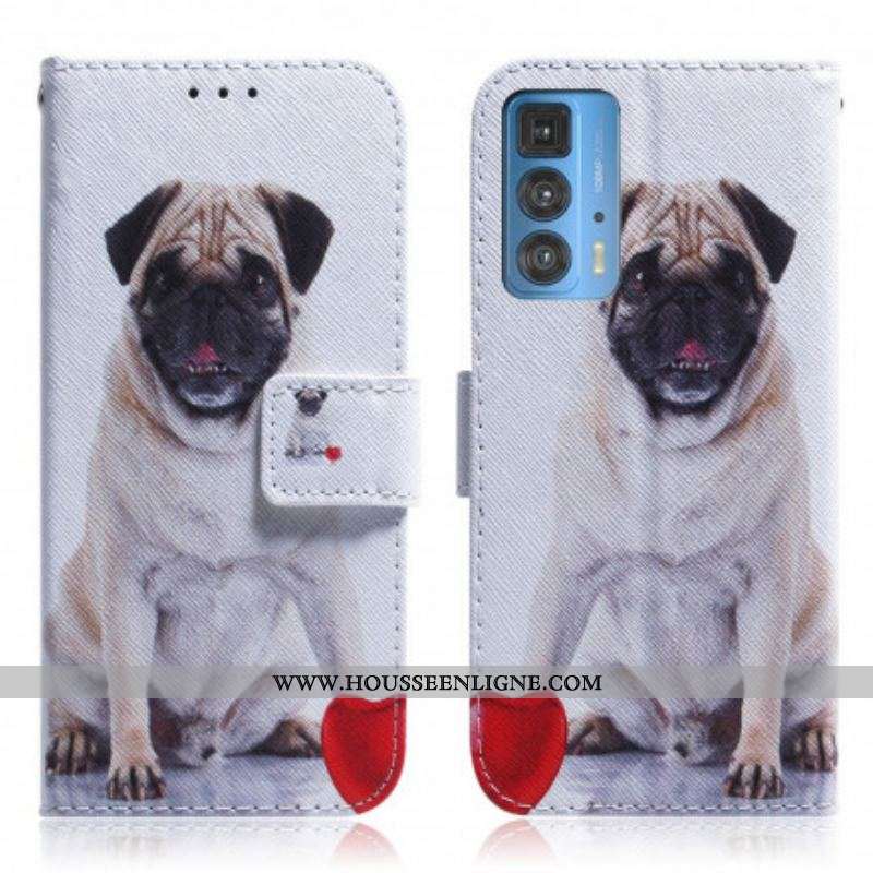 Housse Motorola Edge 20 Pro Pug Dog