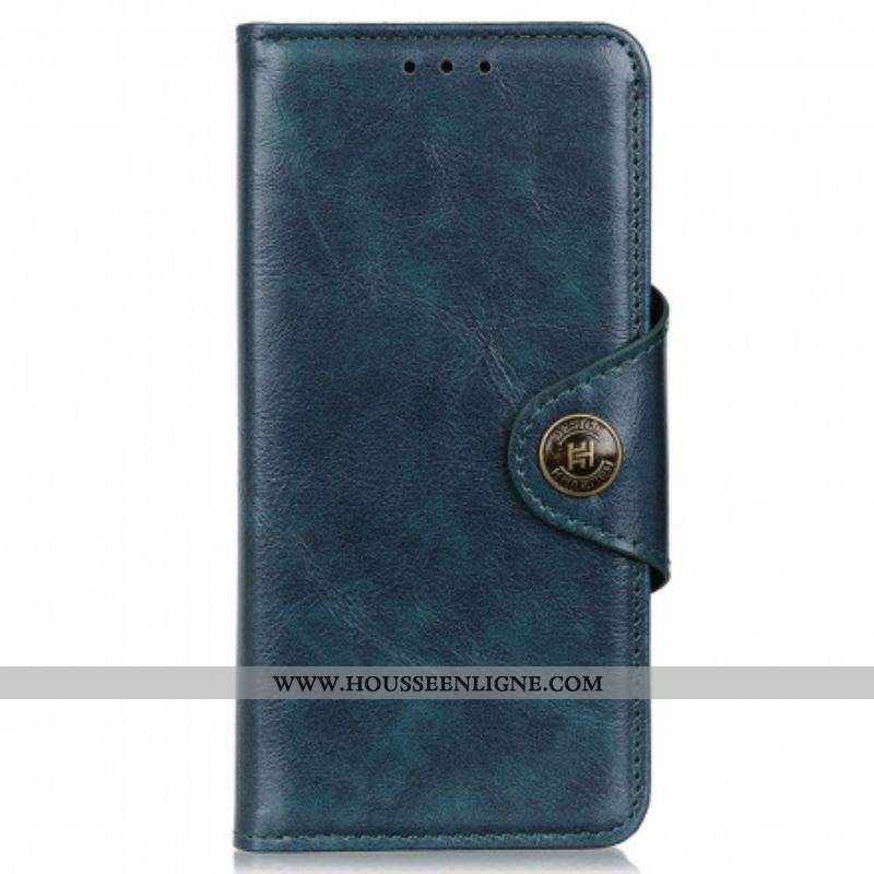 Housse Motorola Edge 20 Pro Simili Cuir Brillant KHAZNEH