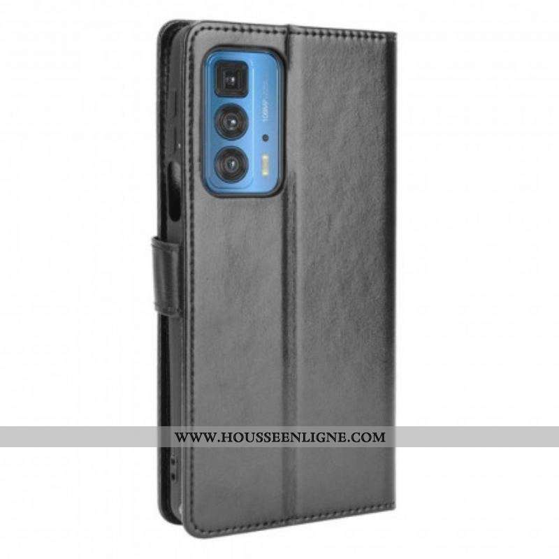 Housse Motorola Edge 20 Pro Simili Cuir Flashy