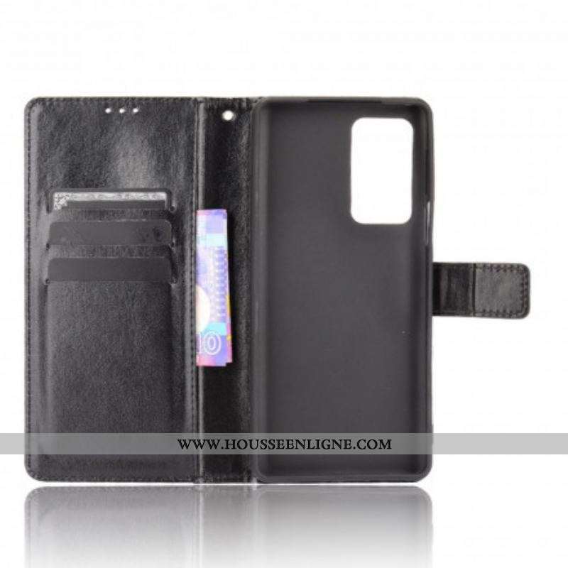 Housse Motorola Edge 20 Pro Simili Cuir Flashy