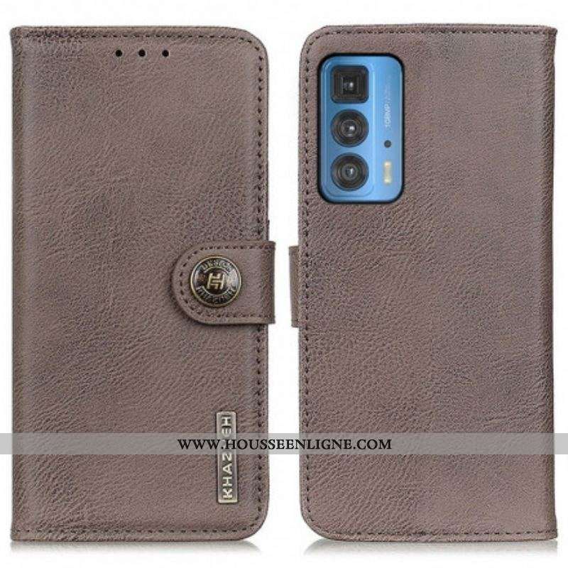 Housse Motorola Edge 20 Pro Simili Cuir KHAZNEH