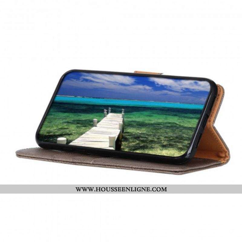 Housse Motorola Edge 20 Pro Simili Cuir KHAZNEH
