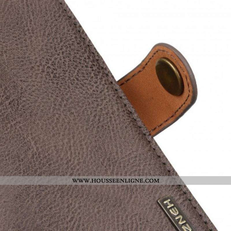 Housse Motorola Edge 20 Pro Simili Cuir KHAZNEH