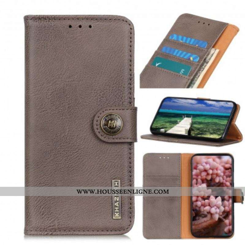 Housse Motorola Edge 20 Pro Simili Cuir KHAZNEH