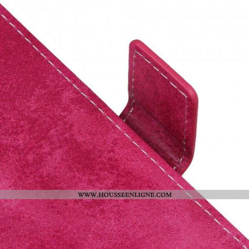 Housse Motorola Edge 20 Pro Simili Cuir Vintage