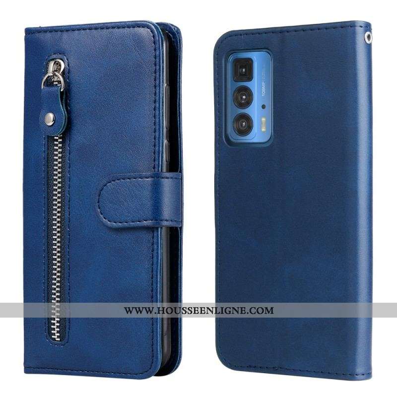 Housse Motorola Edge 20 Pro Vintage Porte-Monnaie