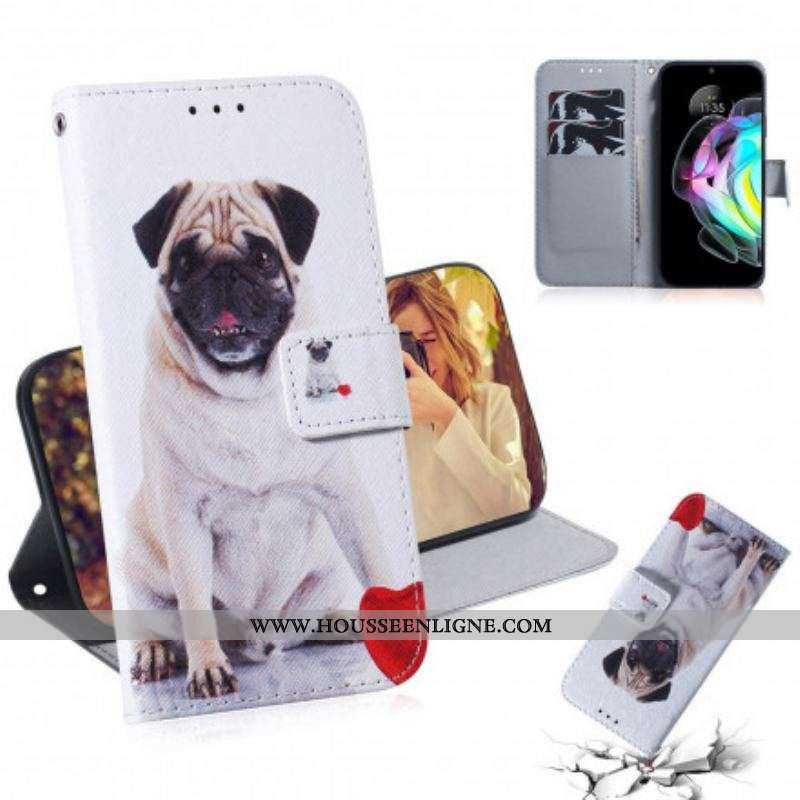Housse Motorola Edge 20 Pug Dog