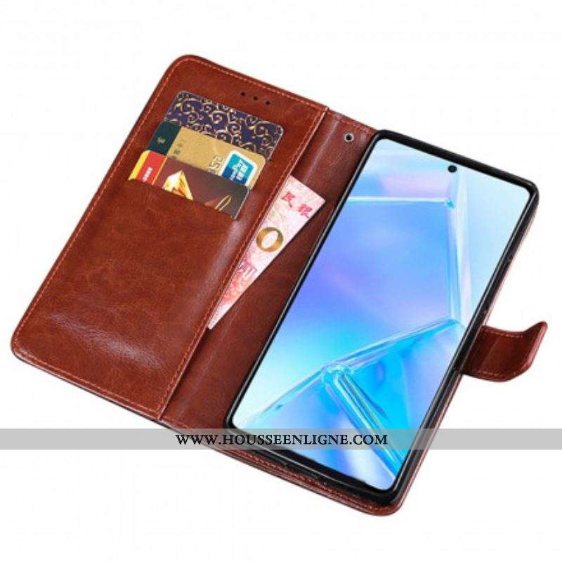 Housse Motorola Edge 20 Simili Cuir IDEWEI
