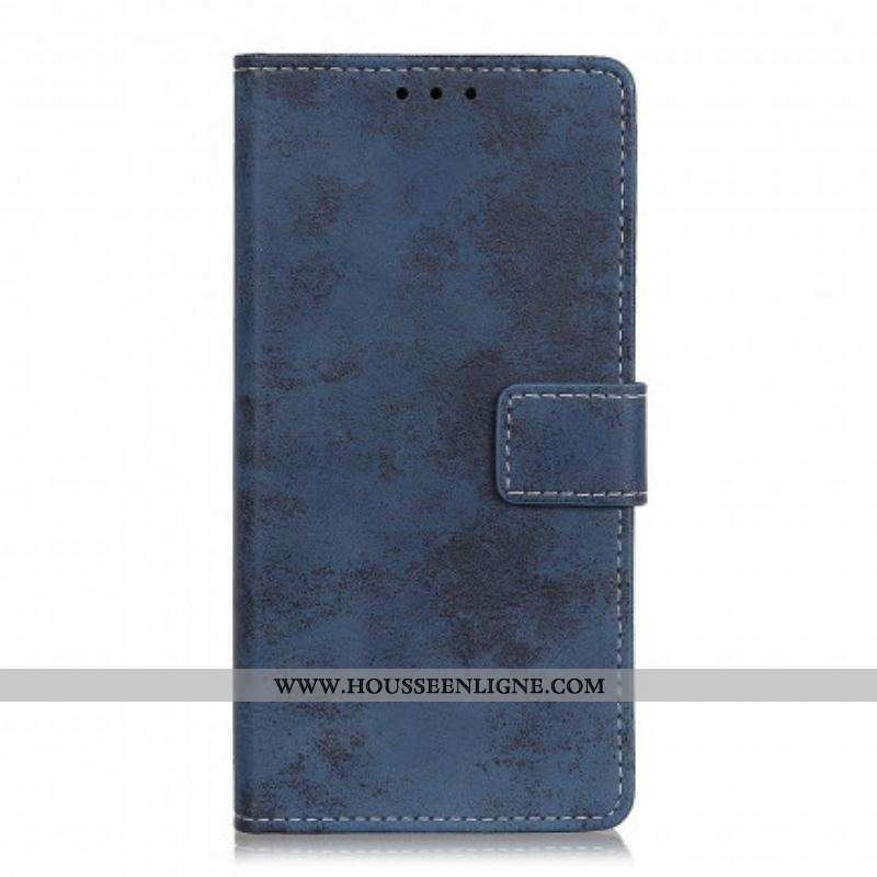 Housse Motorola Edge 20 Simili Cuir Vintage