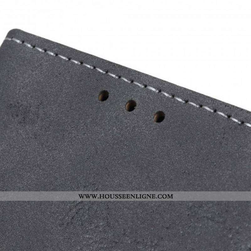 Housse Motorola Edge 20 Simili Cuir Vintage