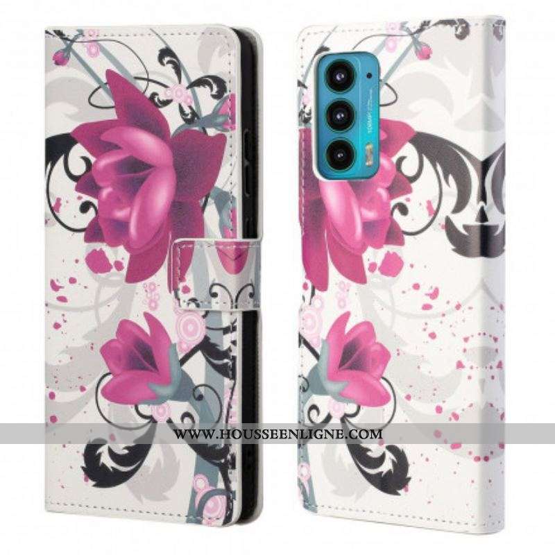 Housse Motorola Edge 20 Tropical Flowers