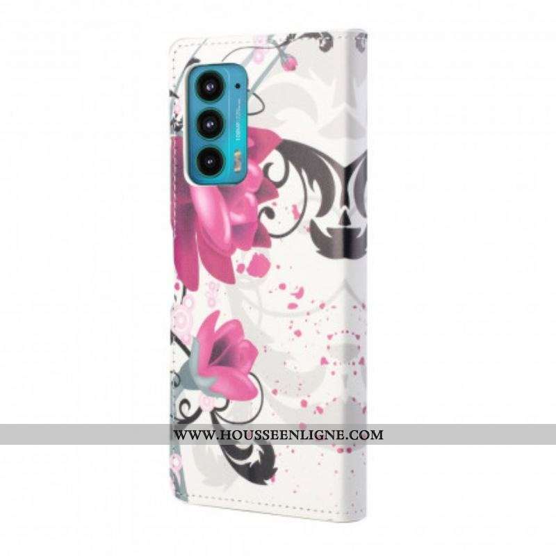 Housse Motorola Edge 20 Tropical Flowers