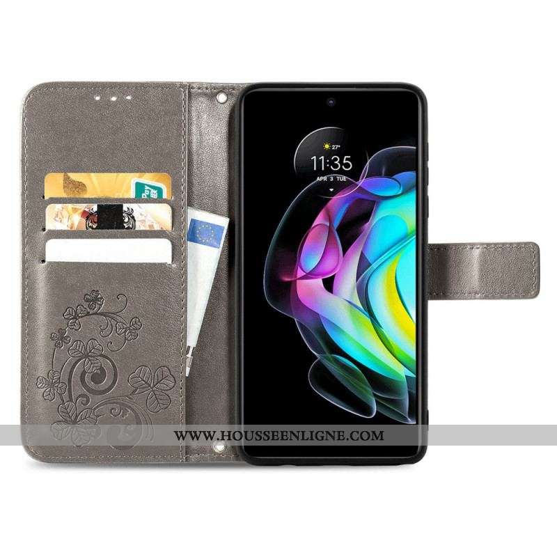 Housse Motorola Edge 20 Trèfle Quatre Feuilles