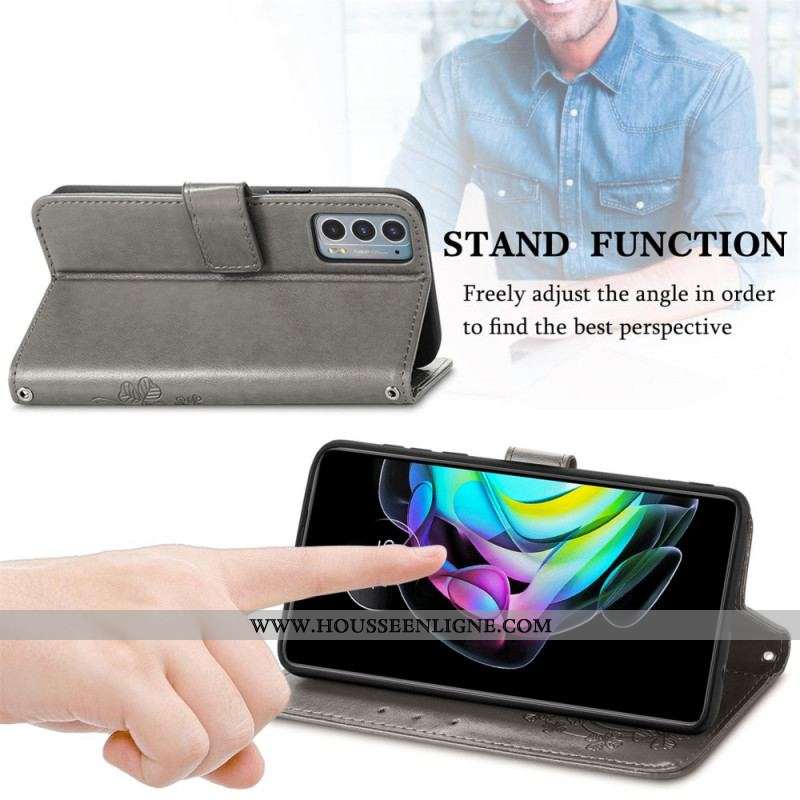 Housse Motorola Edge 20 Trèfle Quatre Feuilles