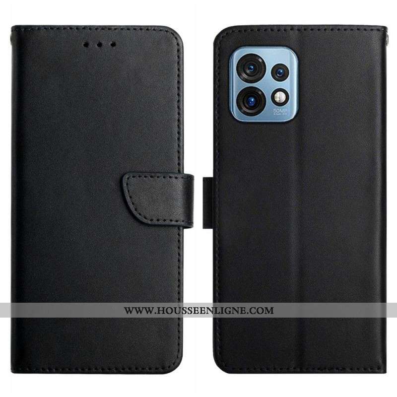 Housse Motorola Edge 40 Pro Cuir Nappa Véritable