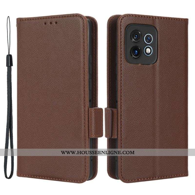 Housse Motorola Edge 40 Pro Finesse Double Fermoir