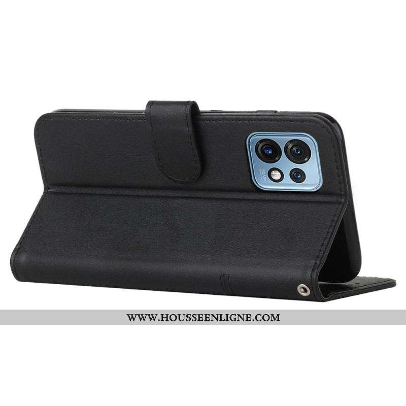 Housse Motorola Edge 40 Pro Lignes Géométrique à Lanière
