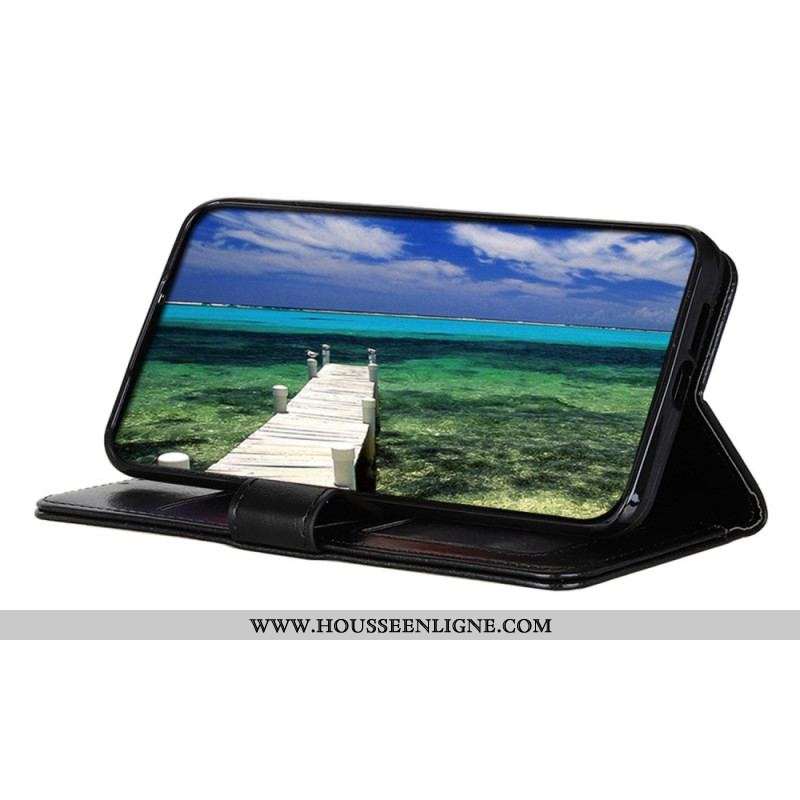 Housse Motorola Edge 40 Pro Simili Cuir Verni