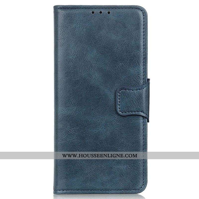 Housse Motorola Edge 40 Pro Style Cuir Fermoir Réversible