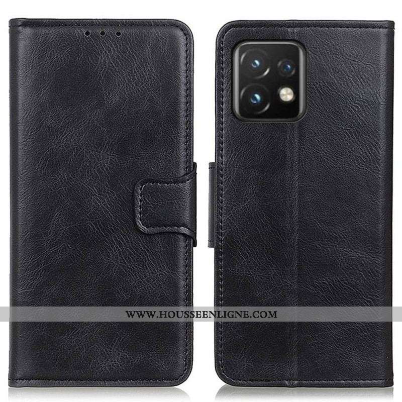 Housse Motorola Edge 40 Pro Style Cuir Fermoir Réversible