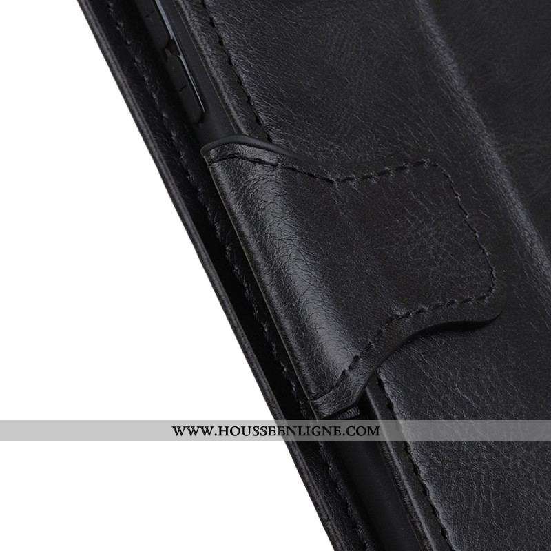 Housse Motorola Edge 40 Pro Style Cuir Fermoir Réversible