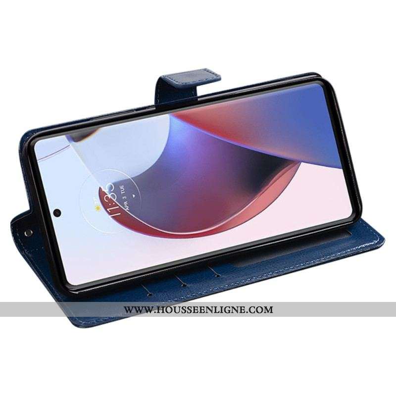 Housse Motorola Edge 40 Pro Style Cuir IDEWEI