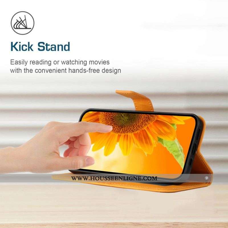 Housse Motorola Edge 40 Pro Tournesol à Lanière