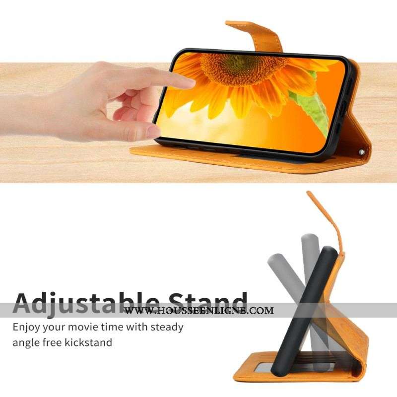 Housse Motorola Edge 40 Pro Tournesol à Lanière