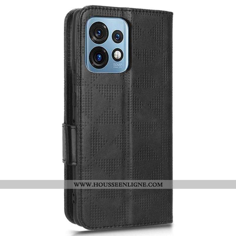 Housse Motorola Edge 40 Pro Triangles avec Lanière