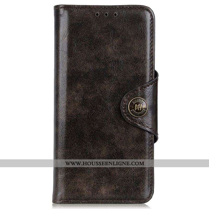 Housse Motorola Edge 40 Pro Verni Bouton KHAZNEH