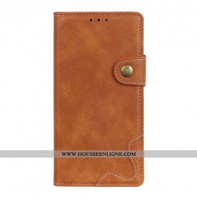 Housse Motorola G60s Artistique Bouton et Coutures