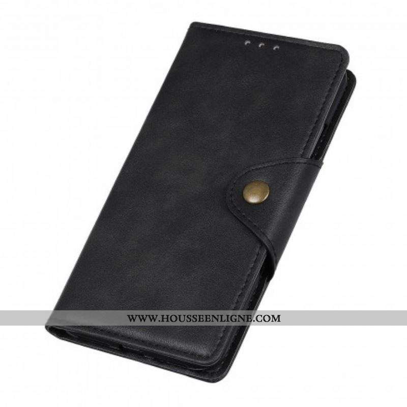 Housse Motorola G60s Simili Cuir Bouton