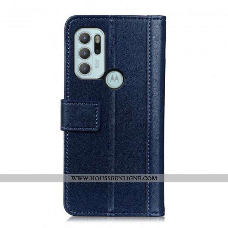 Housse Motorola G60s Style Cuir