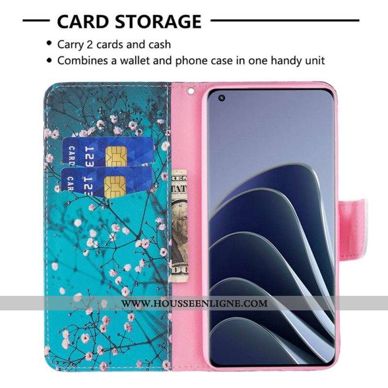 Housse OnePlus 10 Pro 5G Branches Fleuries