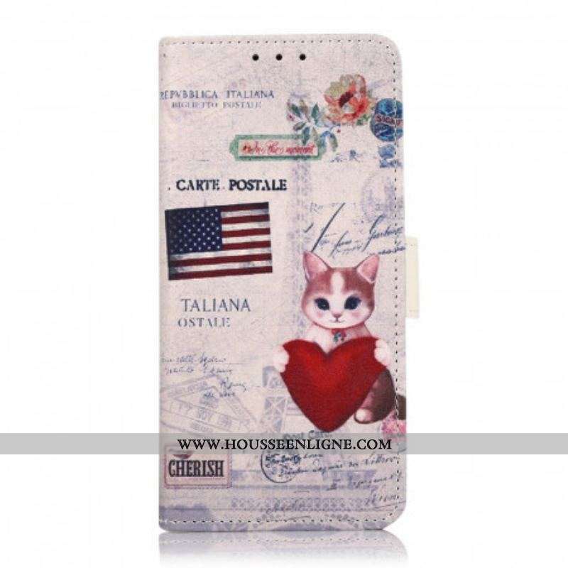 Housse OnePlus 10 Pro 5G Chat Voyageur