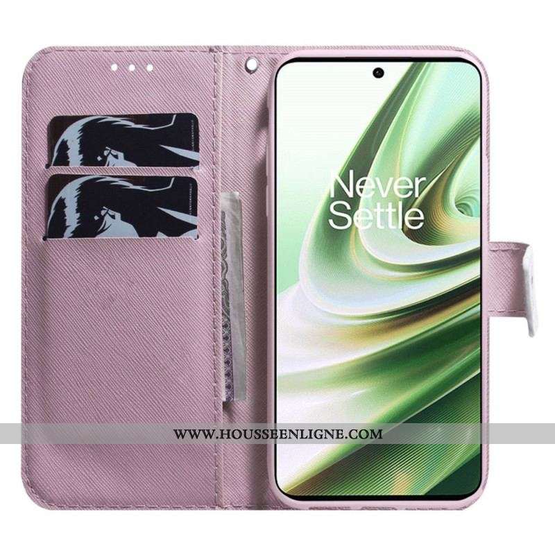 Housse OnePlus 10 Pro 5G Chats à Lanière