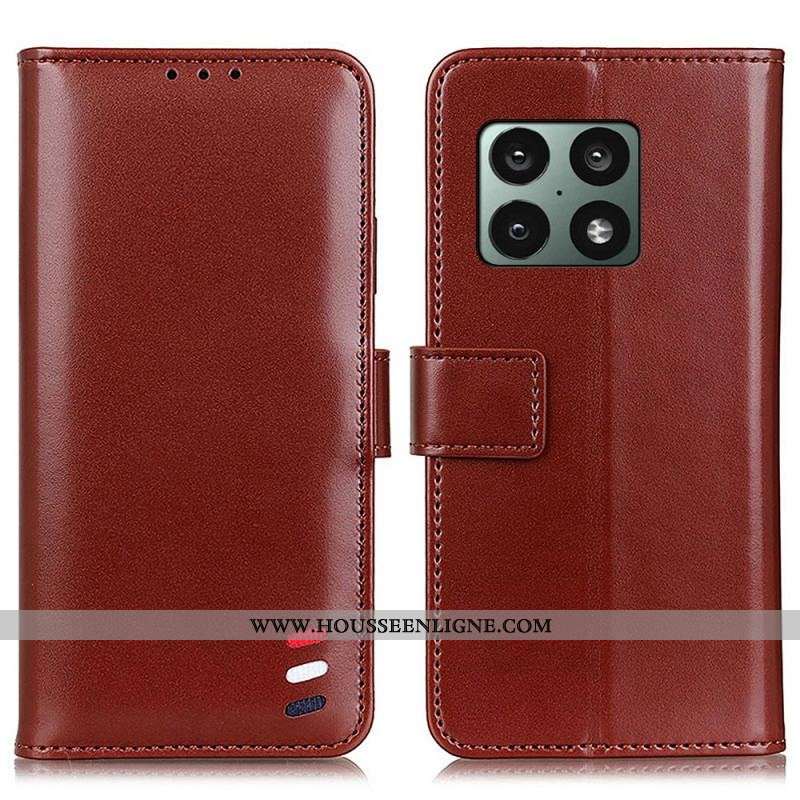 Housse OnePlus 10 Pro 5G Effet Cuir Tricolore