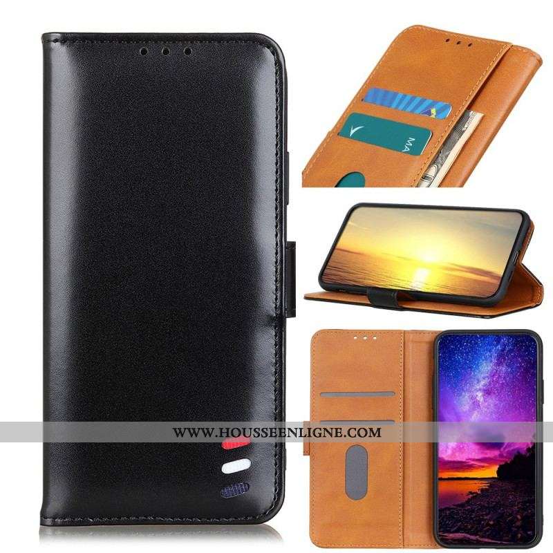 Housse OnePlus 10 Pro 5G Effet Cuir Tricolore