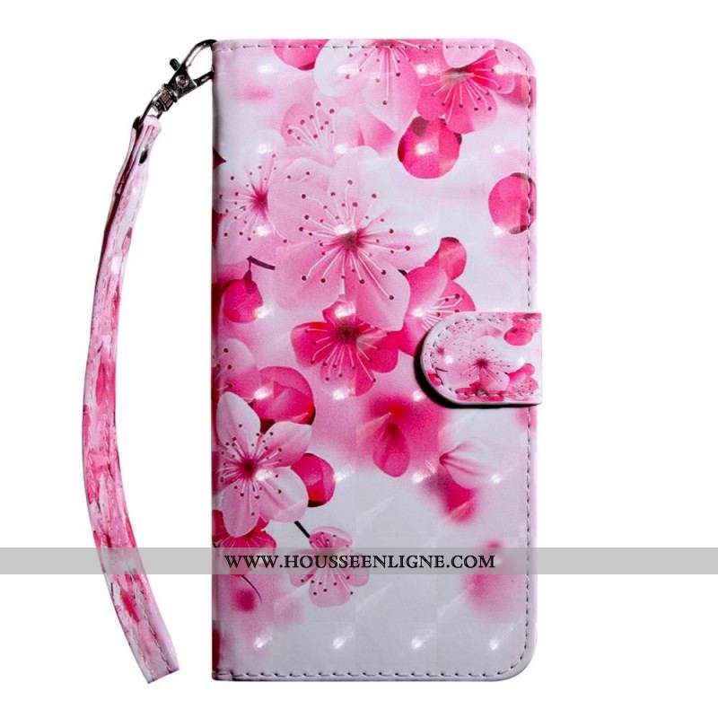 Housse OnePlus 10 Pro 5G Florale avec Lanière