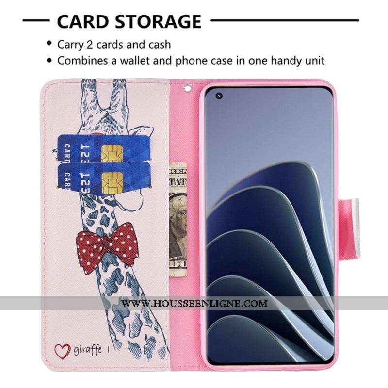Housse OnePlus 10 Pro 5G Girafe Intello