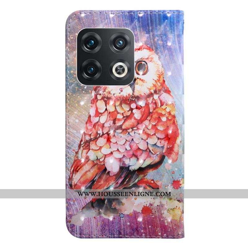 Housse OnePlus 10 Pro 5G Hibou à Lanière