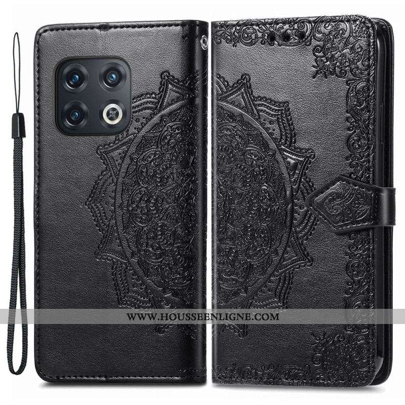 Housse OnePlus 10 Pro 5G Mandala Tribal à Lanière