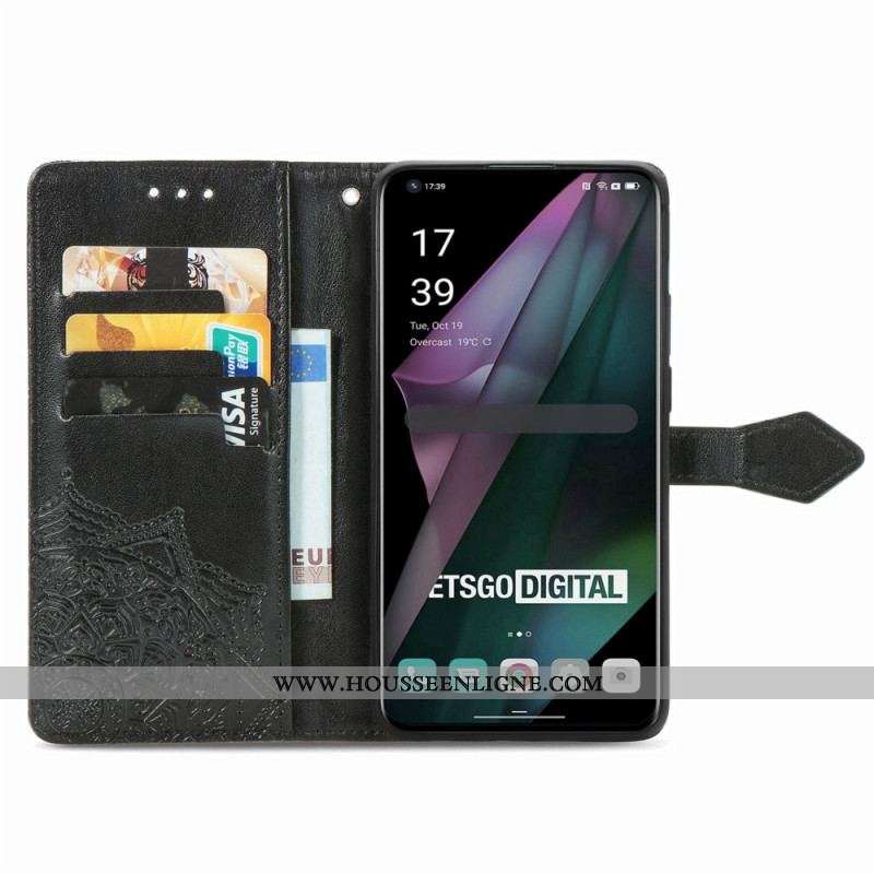 Housse OnePlus 10 Pro 5G Mandala Tribal à Lanière