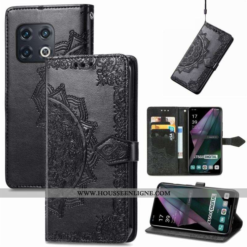 Housse OnePlus 10 Pro 5G Mandala Tribal à Lanière